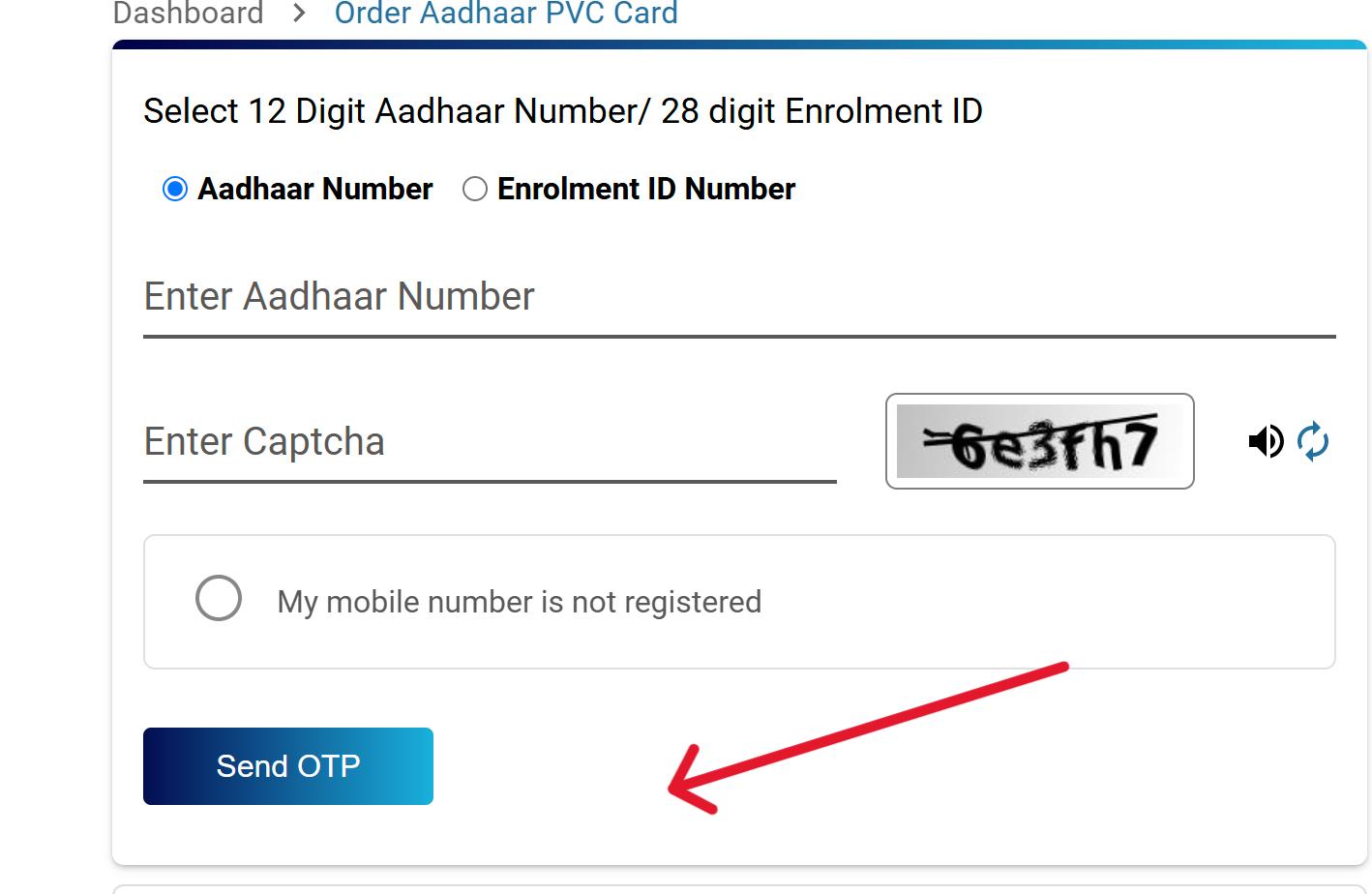 PVC Aadhaar Order